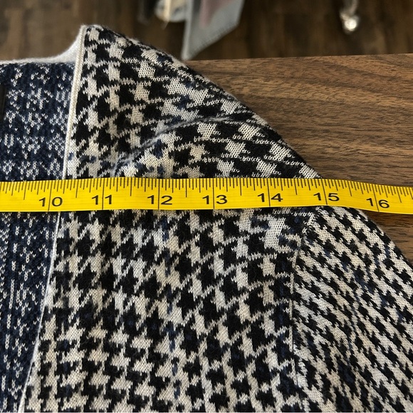 Le31 Simons Monochrome Houndstooth Cardigan M - Picture 7 of 10